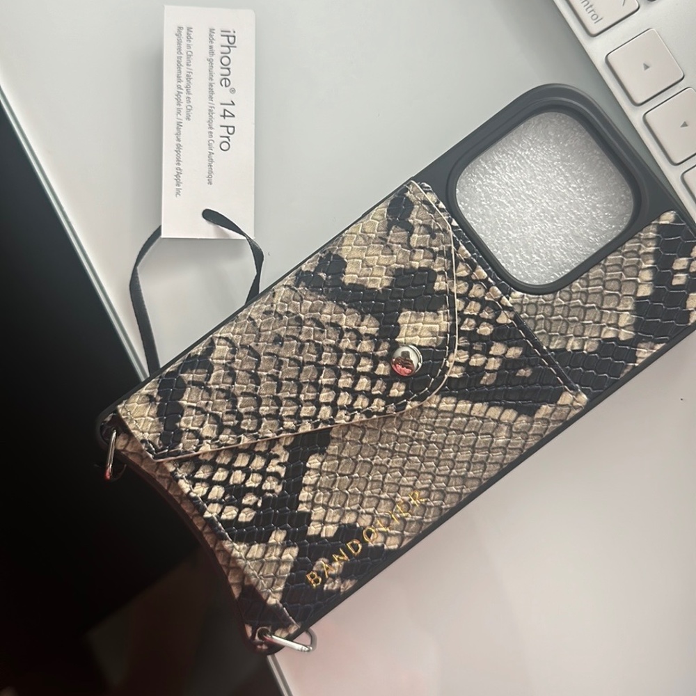 Phone case with metal strap